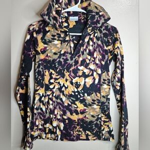 Columbia Women’s Floral Fleece Quarter Zip Pullover Size XS